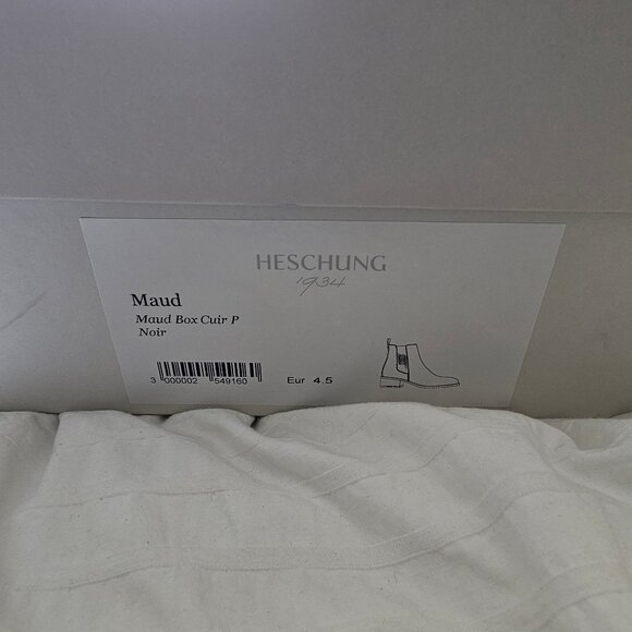 Heschung Maud Leather Chelsea Boots - Black Box Leather - UK 4.5 / EU 37.5 - Picture 16 of 17